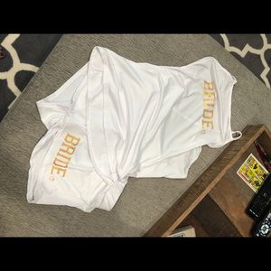 Bride low back tank and short pj set never worn